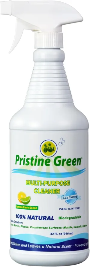 100% Natural All Purpose Cleaner | Plant based | Biodegradeable | Lab Tested | Patented Formula (Lemon/Lime)
