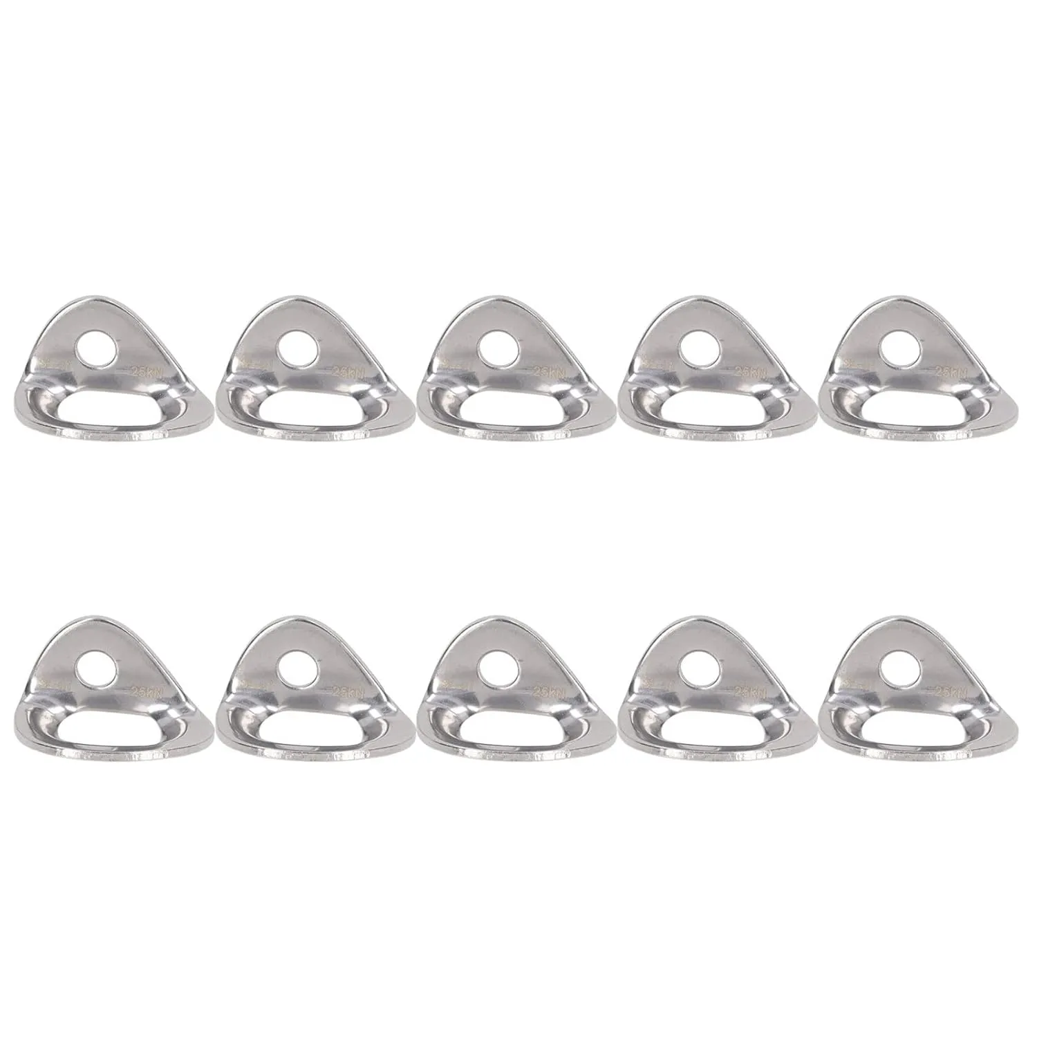 10Pcs Climbing Hanger - Lightweight Stainless Steel Anchors, Durable Rock Protection for Cave Exploration, Easy Install for Indoor and Outdoor Use