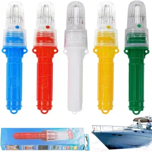 2025 New Coast Guard Approved Waterproof Boat Flares, Boat Flares, Waterproof Boat Safety Kit Emergency Signals for Fishing Nets, Buoys, Boats (6 Colors)