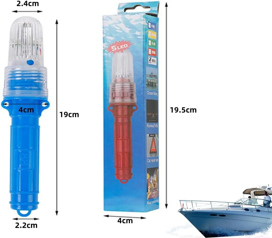 2025 New Coast Guard Approved Waterproof Boat Flares, Boat Flares, Waterproof Boat Safety Kit Emergency Signals for Fishing Nets, Buoys, Boats (6 Colors)