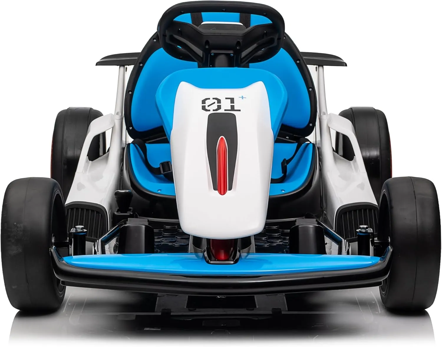 24V Go Kart for Kids, 7A Battery Powered Ride on Car for Teens Ages 6 , Outdoor Ride on Toys, High-Low Speed 5-9MPH, Accelerator/Brake Pedal, 360°Drifting, Wear-Resistant Wheels, Black