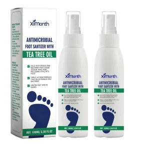2PCS Foot Spray with Tea Tree Oil,Tea Tree Oil Feet Spray,Foot & Shoe Freshness,Quick-Drying and Travel-Friendly