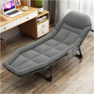 3 in 1 Folding Camping Cot Bed, 5 Positions Adjustable Patio Chaise Lounge Chair, Folding Camping Cot for Adults, for Camping, Pool, Beach, Patio,A