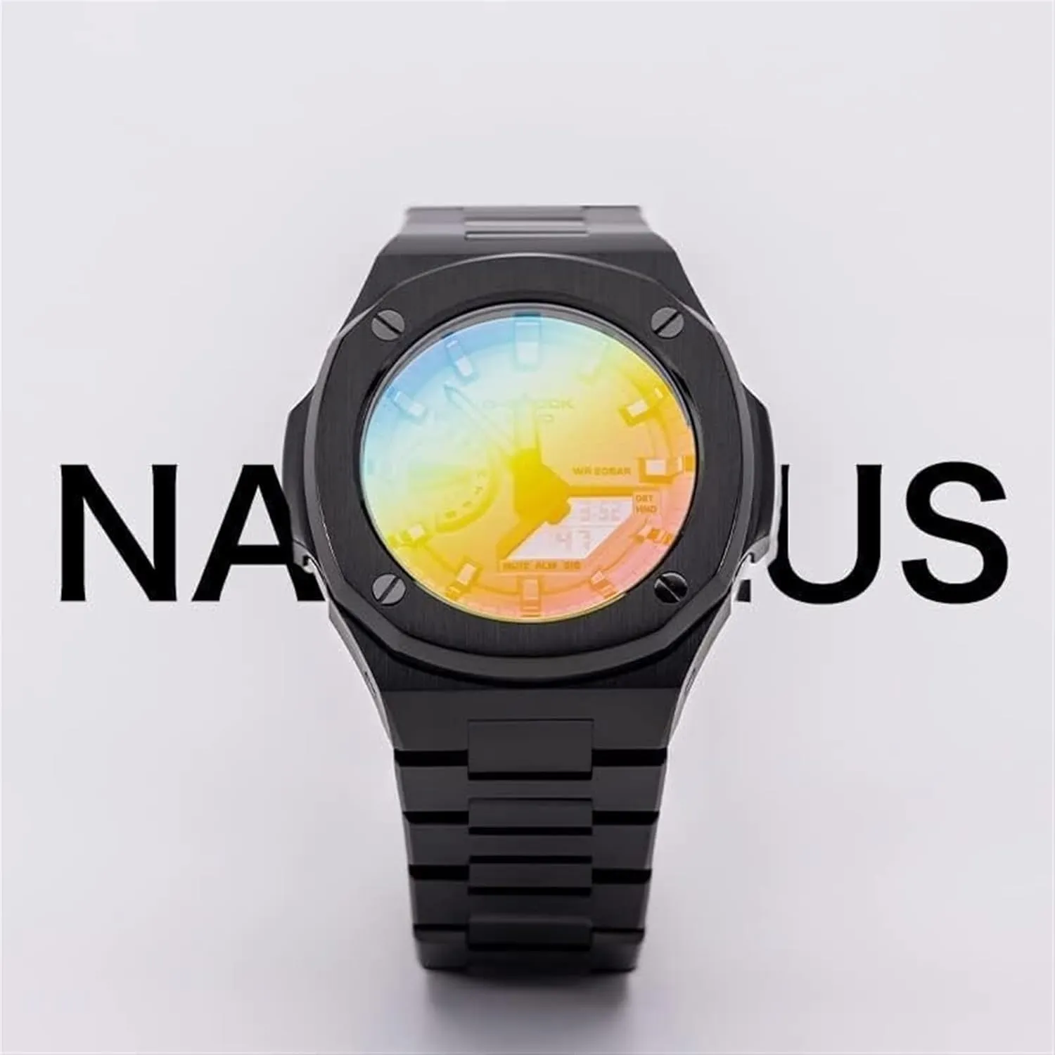 316L Stainless Steel Watch Strap & Watch Case For GA2100 Mod Kit，All Metal Band Replacement Military Protection Watch Cover Men Waterproof Watch Band For GA2100