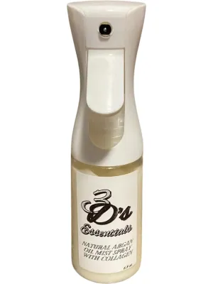 3D's Essentials Natural Argan Oil Mist Spray with Collagen