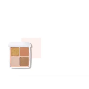 4 Colors Eyeshadow Palette Matte Shimmer Glitter Ultra Pigmented Long Lasting Makeup Eyeshadow Powder Waterproof Eye Shadow Palette Cosmetics Makeup Kit Christmas Party Essentials (3#)