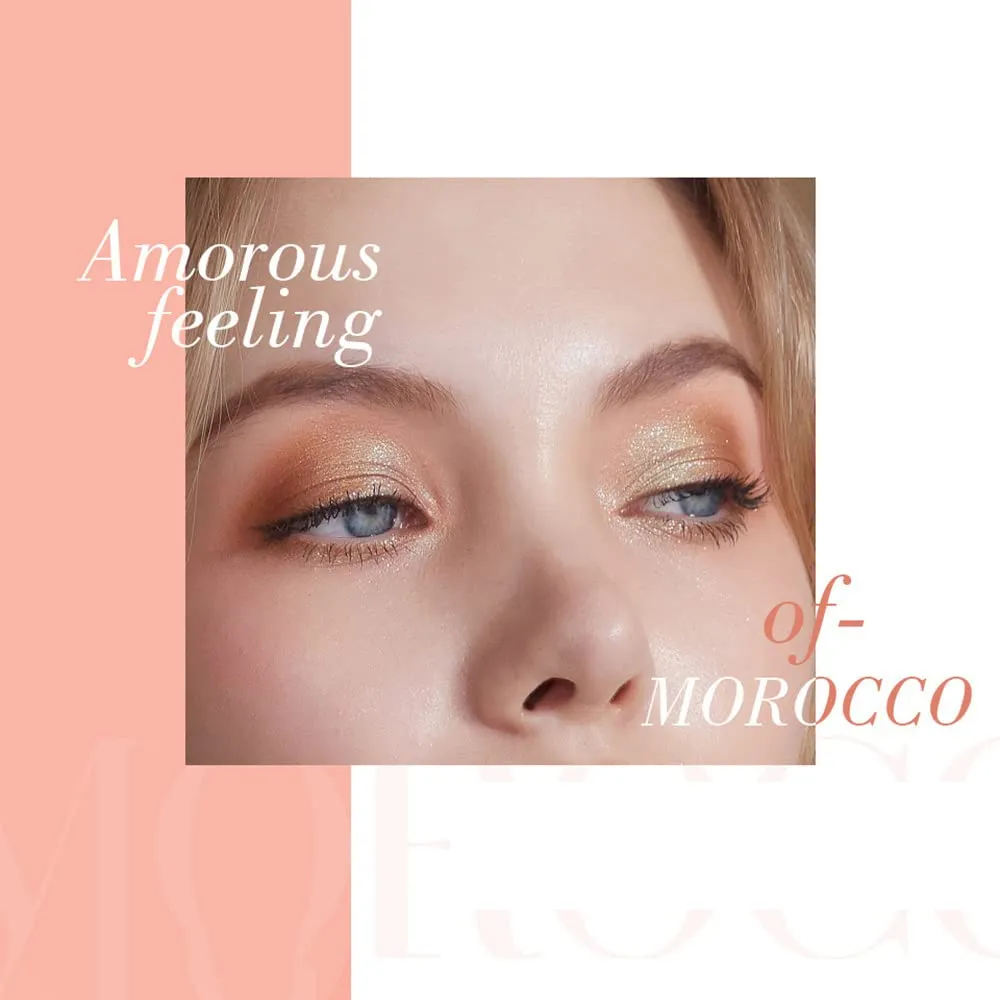 4 Colors Eyeshadow Palette Matte Shimmer Glitter Ultra Pigmented Long Lasting Makeup Eyeshadow Powder Waterproof Eye Shadow Palette Cosmetics Makeup Kit Christmas Party Essentials (3#)