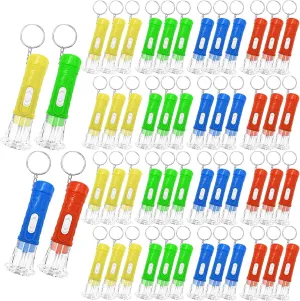 50 Pack Mini Flashlights Compact and Durable 2.55 Inch Plastic LED Flashlights for Emergencies Camping Classroom and Outdoor Activities