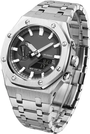 5rd with Bottom Cover MOD Kit for GA2100-1A1 Metal Watch Case Watchband 316 Stainless Steel Modified Accessories Bezel Bracelet Strap