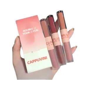 6 Colors 3-Piece Dual-Ended Lipstick Set - Lip Balm & Gloss Combo, Waterproof & Smudge-Proof Long Lasting Lip Color - Perfect for Daily Use & Special Occasions (3-color - 04#＋05#＋06#)