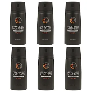 6 Pack Axe Musk Men's Deodorant Body Spray, 150ml (5.07 oz)