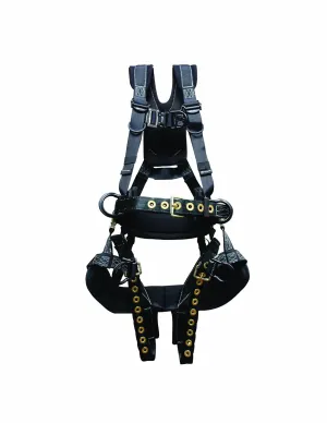 67635 Premium Polyester/Nylon PeregrineRAS Platinum Series 6 D-Ring Harness with Removable Adjustable Seat, 2X-Large
