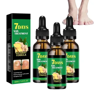 7 Days Ginger Foot Spray，7 Days Ginger Nail Treatment,Ginger Nail Treatment (3PCS)