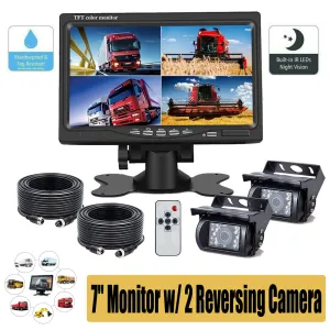 7'' Waterproof Monitor Reversing  Kit For Truck Caravan-SA_Rural