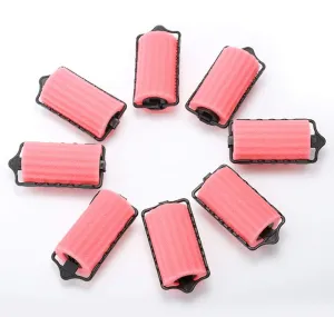 8pcs Hair Care Roller Style Sponge Does Not Hurt Hair Curler, Hair Rollers Rolls Styling Curler Tools Foam Self Lock Holder Bun, Easy DIY Natural Way Curly