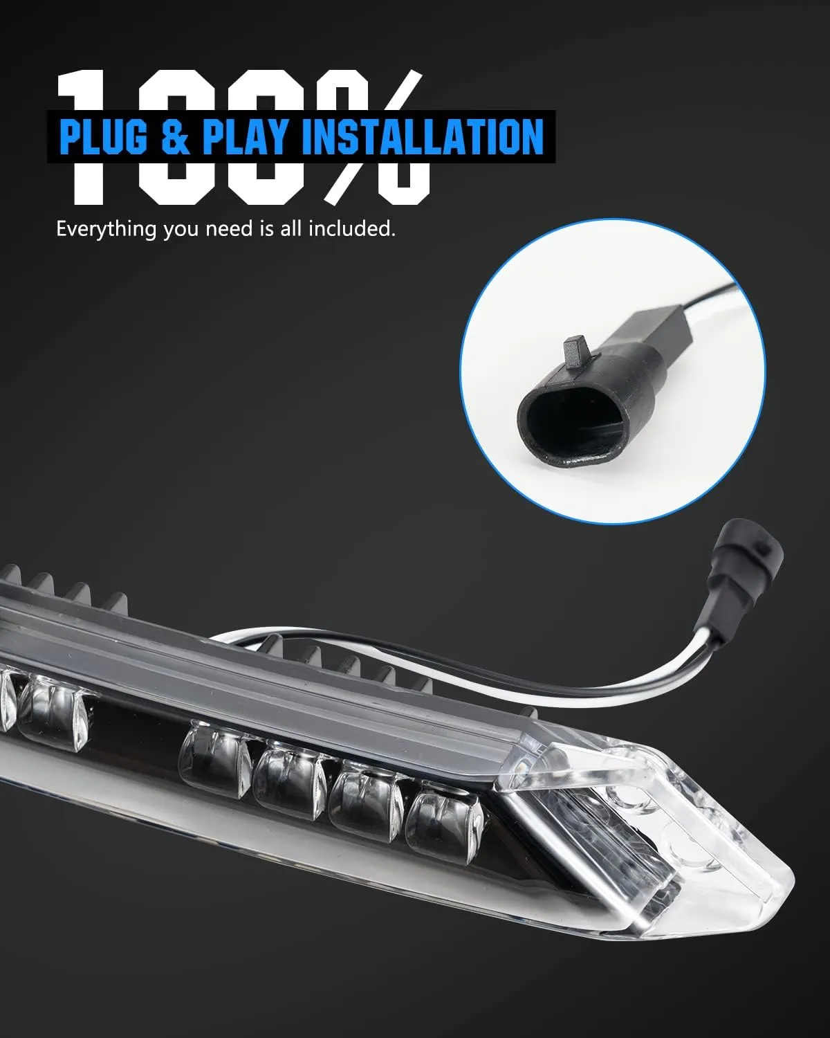 A & UTV PRO LED Auxiliary Light Kit for 2020 2021 2022 2023 Can-Am Spyder RT Accessories,DRL Daytime Running Light Assembly, Replace OEM ‎# 219400991