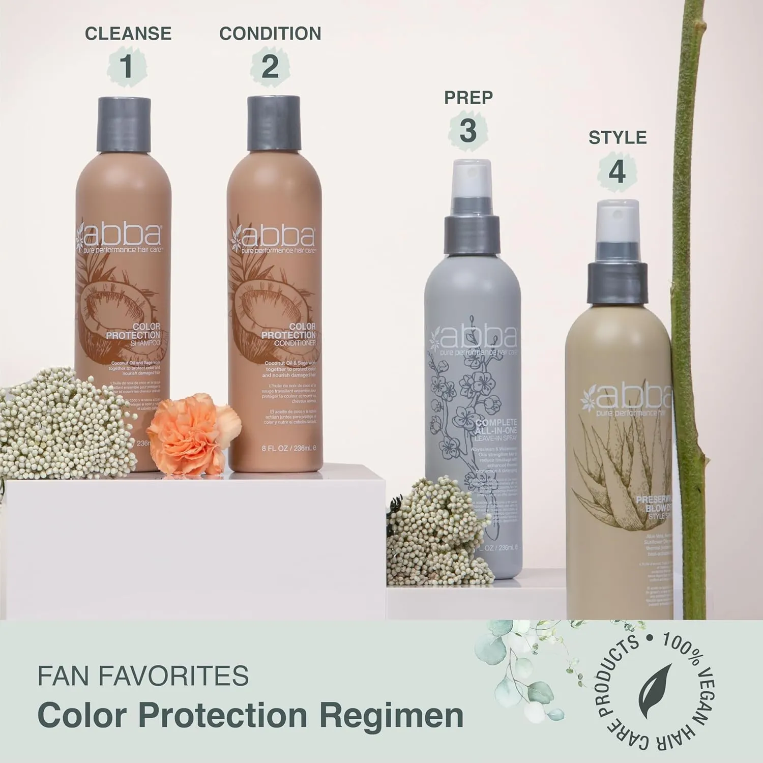 ABBA - Pure Specialty Complete All-In-One Leave-In Spray for All Hair Types – Abyssinian & Watermelon