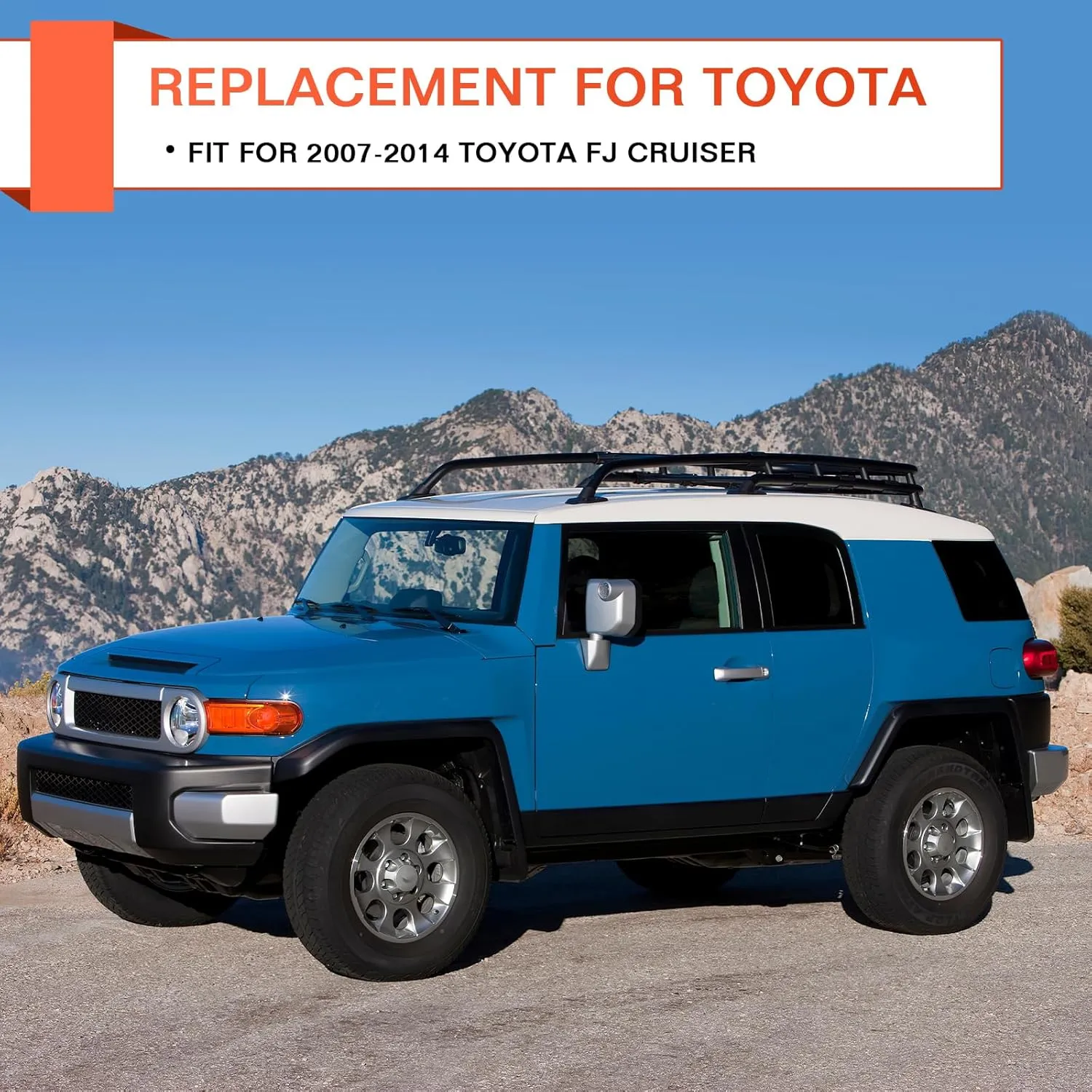 ACLONG Door Window Moulding Trim Front Rear Seal Outside Belt Weatherstrip Compatible with Toyota FJ Cruiser 2007-2014 Replaces# 68164-35041 68163-35041 68162-35073 68161-35073-4 Piece Set