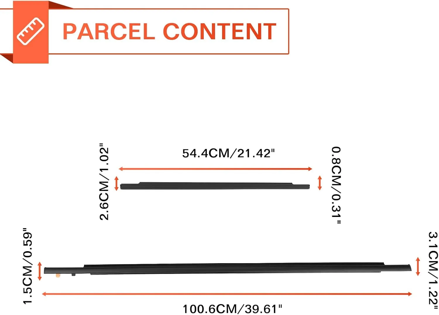 ACLONG Door Window Moulding Trim Front Rear Seal Outside Belt Weatherstrip Compatible with Toyota FJ Cruiser 2007-2014 Replaces# 68164-35041 68163-35041 68162-35073 68161-35073-4 Piece Set