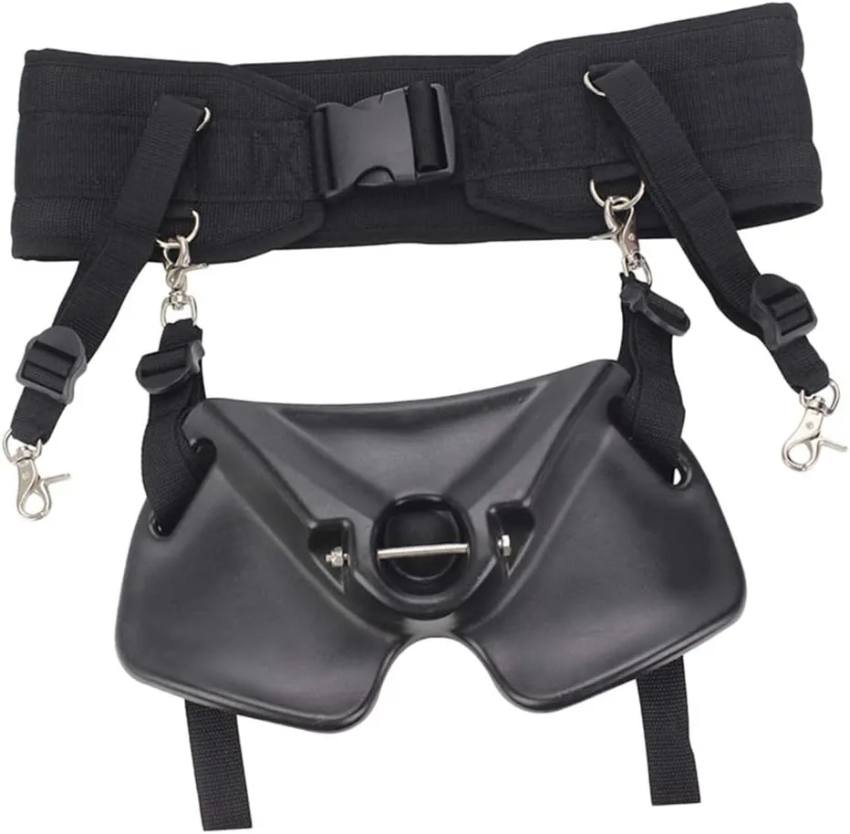 Adjustable Fishing Fighting Belt Harness Padded Waist Gimbal Stand-up Rod Holder