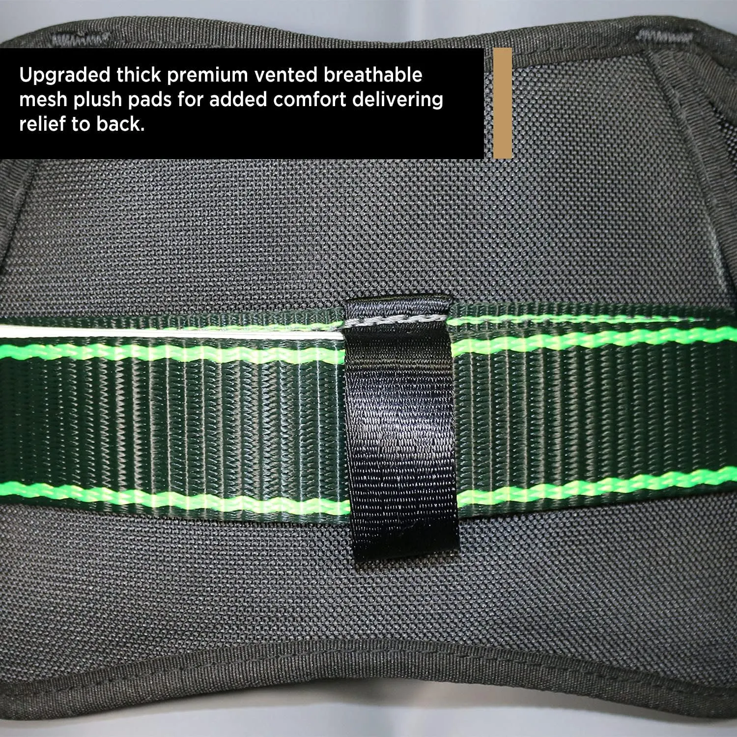 AFP Heavy-Duty 2 D-Ring Waist Body Belt w/Tongue Buckle Premium Stitching (OSHA/ANSI PPE)
