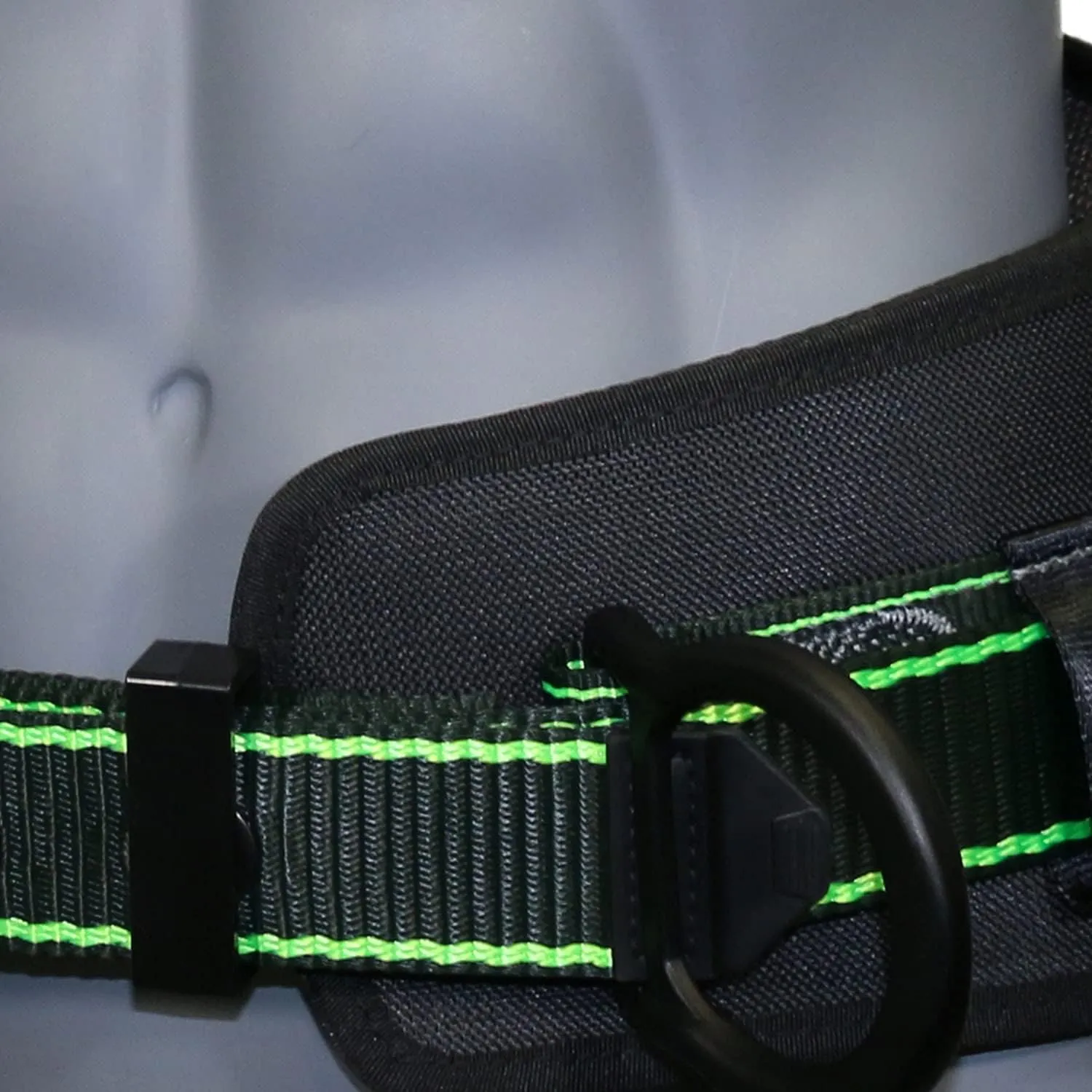 AFP Heavy-Duty 2 D-Ring Waist Body Belt w/Tongue Buckle Premium Stitching (OSHA/ANSI PPE)
