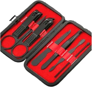Agnail Clippers 7 Piece Set Home Nail Clipper Large Opening Manicure Tool Unisex Compact Gift Eyebrow Clip Tweezers Toenail Pliers