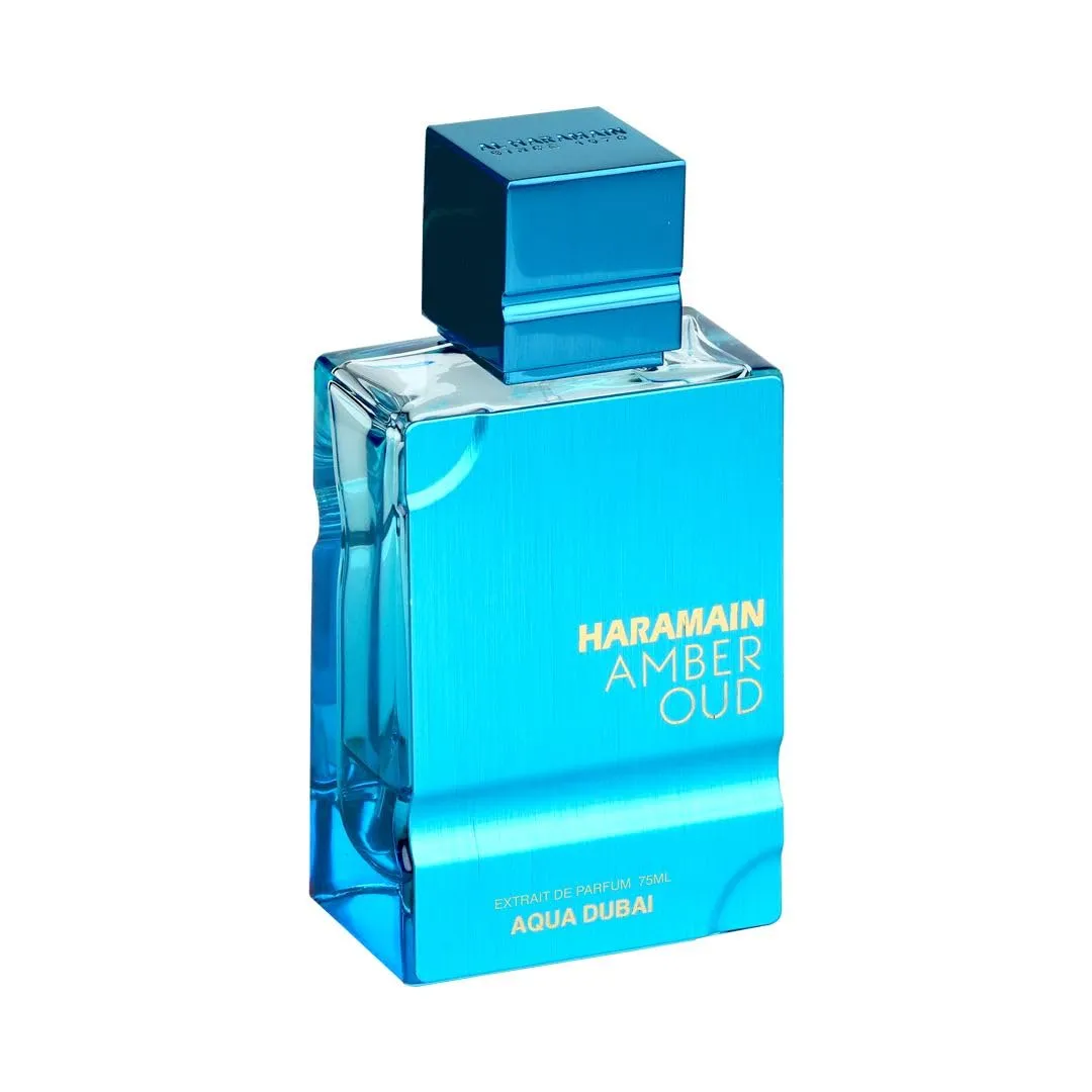 Al Haramain Amber Oud Aqua Dubai Extrait De Parfum Spray 75ml (2.5 oz) - Exotic Fragrance with Bergamot, Fruits, Amber & Musk, Long-Lasting Eau De Parfum for Men & Women