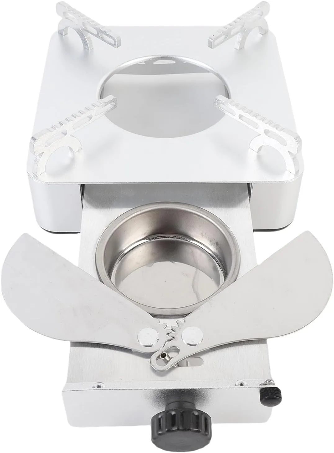Alcohol Stove Stainless Steel Burner, Aluminum Alloy Portable Alcohol Stove BBQ with Campact Size, Even Heating, Cooking More Efficient and Convenient, For Hot Pot, Soup, Stew