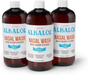 Alkalol Solution Original Nasal Wash, 3 Count -16 fl oz, 16 fl oz (pack of 3)