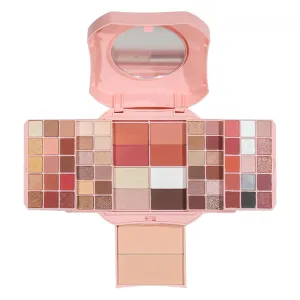 All In One Makeup Kit Matte Shimmer Eyeshadow Palette Professional Cosmetics Fashion Women Makeup Case Full Primer Set Present (B)