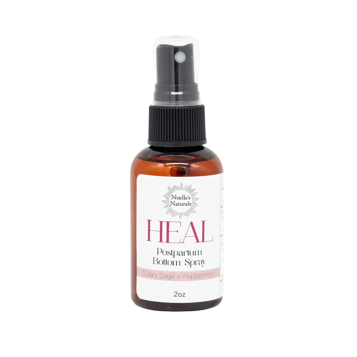 All Natural Postpartum Bottom Spray with Witch Hazel - 2oz - Cooling, Healing, Soothing, perineal spritz for moms during postpartum recovery after childbirth