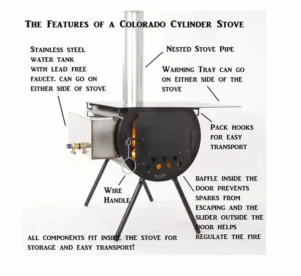 Alpine Stove | Portable Wood Stove | Colorado Cylinder Stoves
