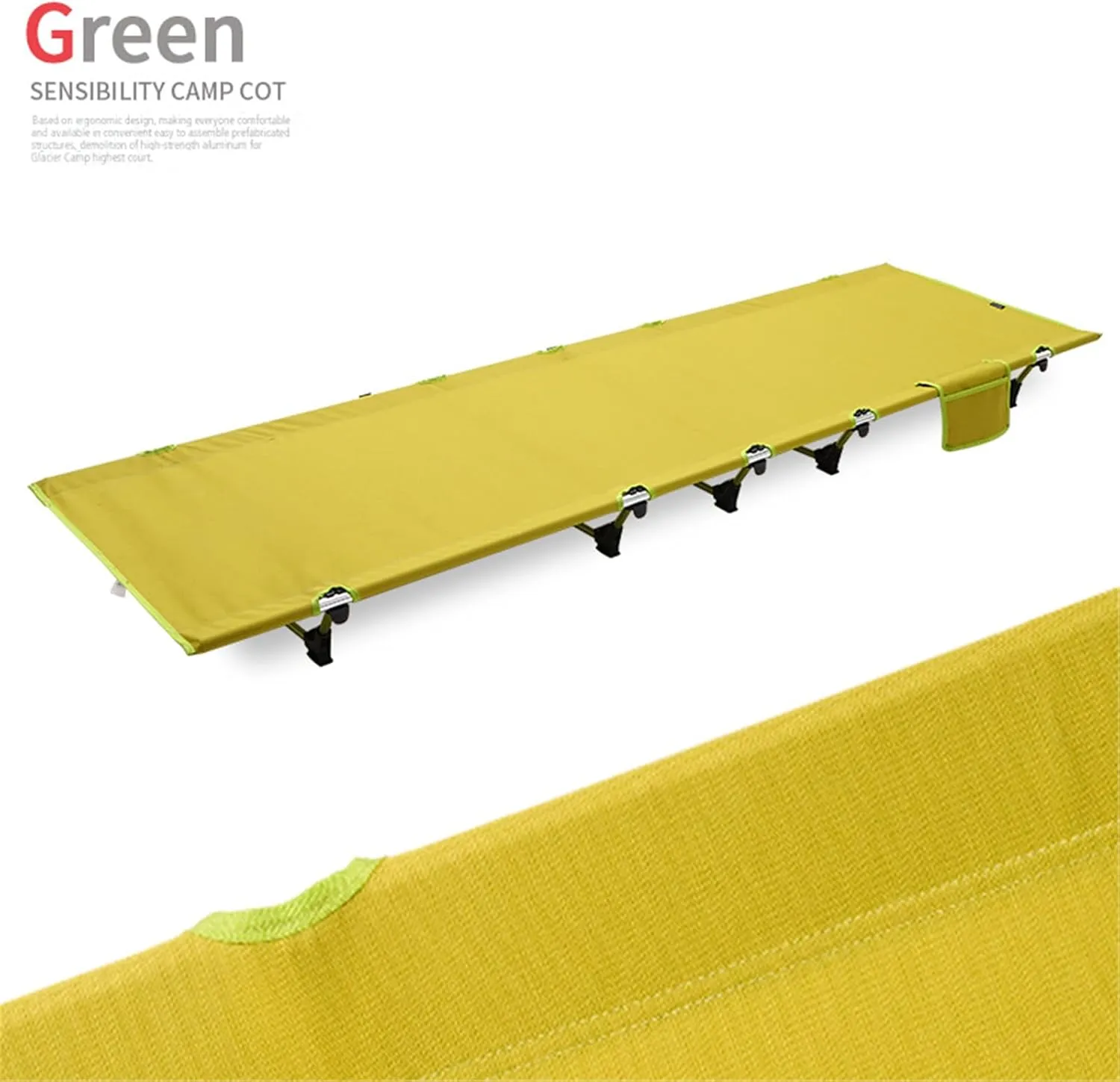 Aluminum Alloys Sleep Cot Portable Outdoor Travel Folding Bed Camping Cot for Outdoor Hiking Backpacking Travel