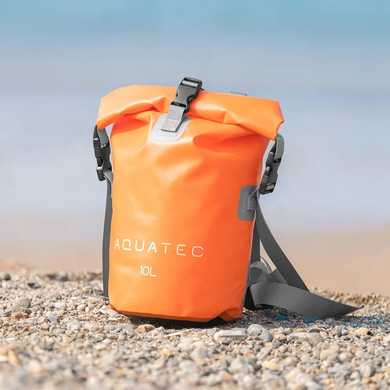 AQUATEC Waterproof Dry Bag Rucksacks - 5X Sizes: 10L, 15L, 20L, 30L & 40L | Double Shoulder Strap Backpack | Perfect for Boating/Kayaking/Hiking/Camping