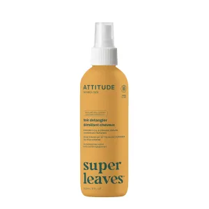 ATTITUDE Detangling Spray, EWG Verified, Plant-Based Ingredients, Dermatologically Tested, Vegan, Orange Leaves, 8 Fl Oz