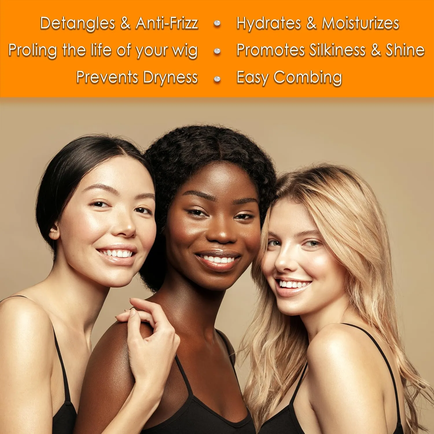 Awesome Human Hair Wig Leave in Conditioner Spray, pH5, Promoting Silkiness, Shine & Freshness I Preventing Dryness, Travel size 2.3 fl oz (1 set of 2)