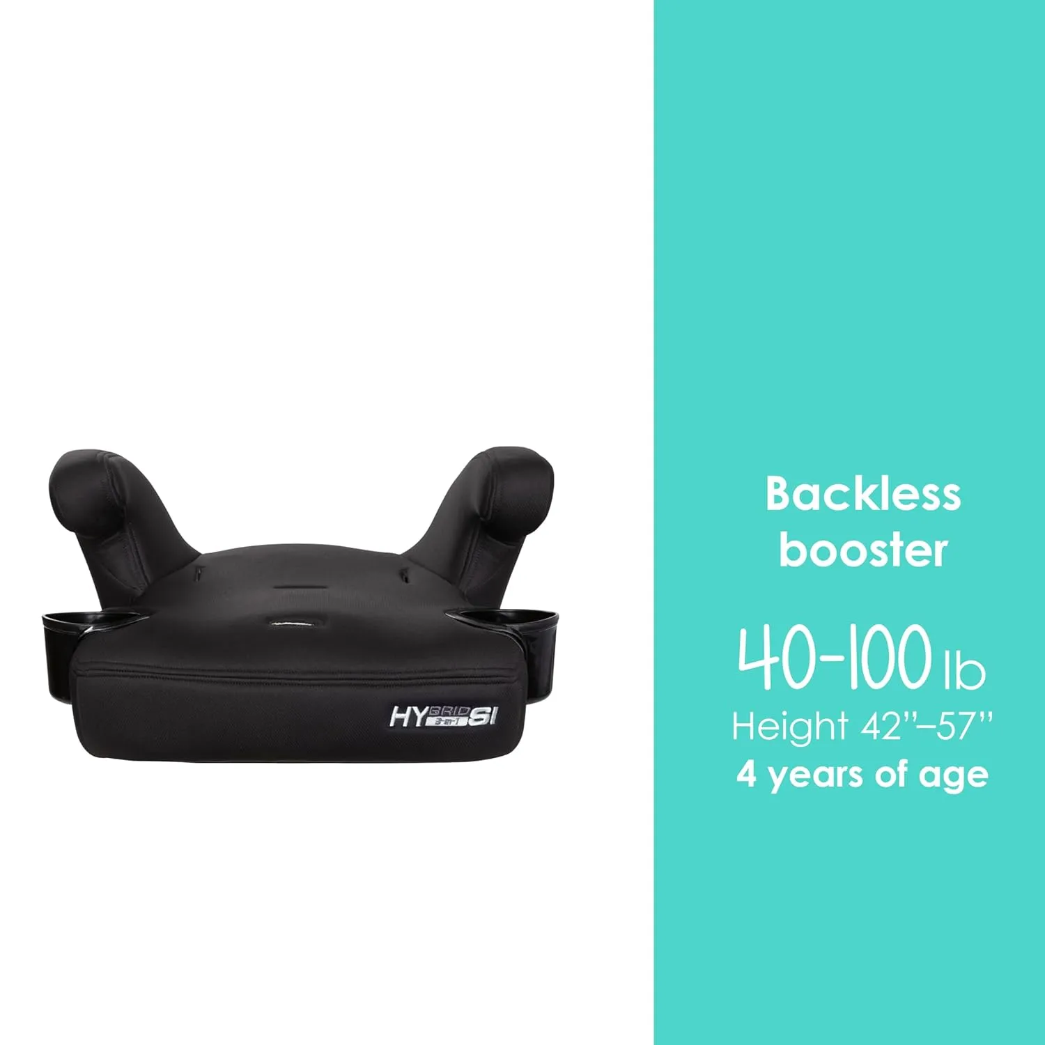 Baby Trend Hybrid SI 3-in-1 Combination Booster Car Seat with Side Impact Protection, Hoboken Black