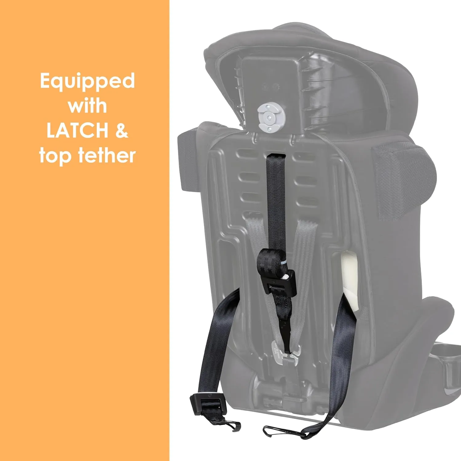 Baby Trend Hybrid SI 3-in-1 Combination Booster Car Seat with Side Impact Protection, Hoboken Black