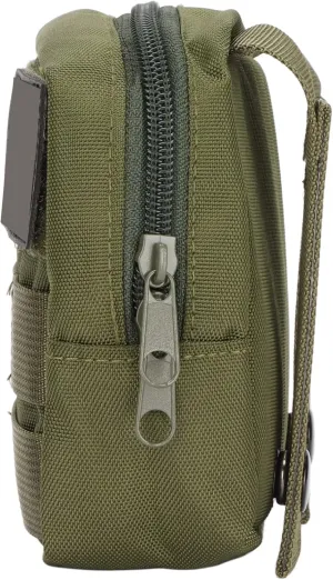 Backpack Dog Vest Bag, Outdoors Dog Backpack Dog Pack Hound Travel Camping Hiking Bag Comfortable Training Service Vest Padded Easy Control Handle (Zipper Bag - Army Green)