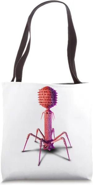 Bacteriophage and Phage Virus Tote Bag