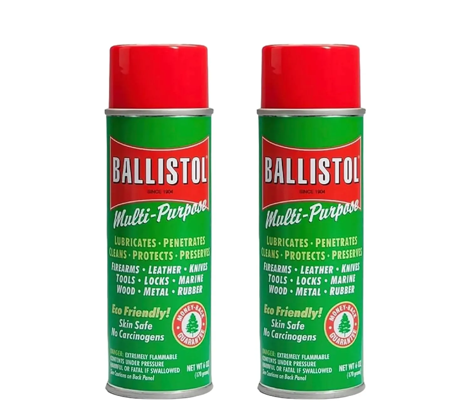 Balistol Multi-Purpose Non-CFC Aerosol Can Lubricant Cleaner Protectant 6 oz, 2 Pack