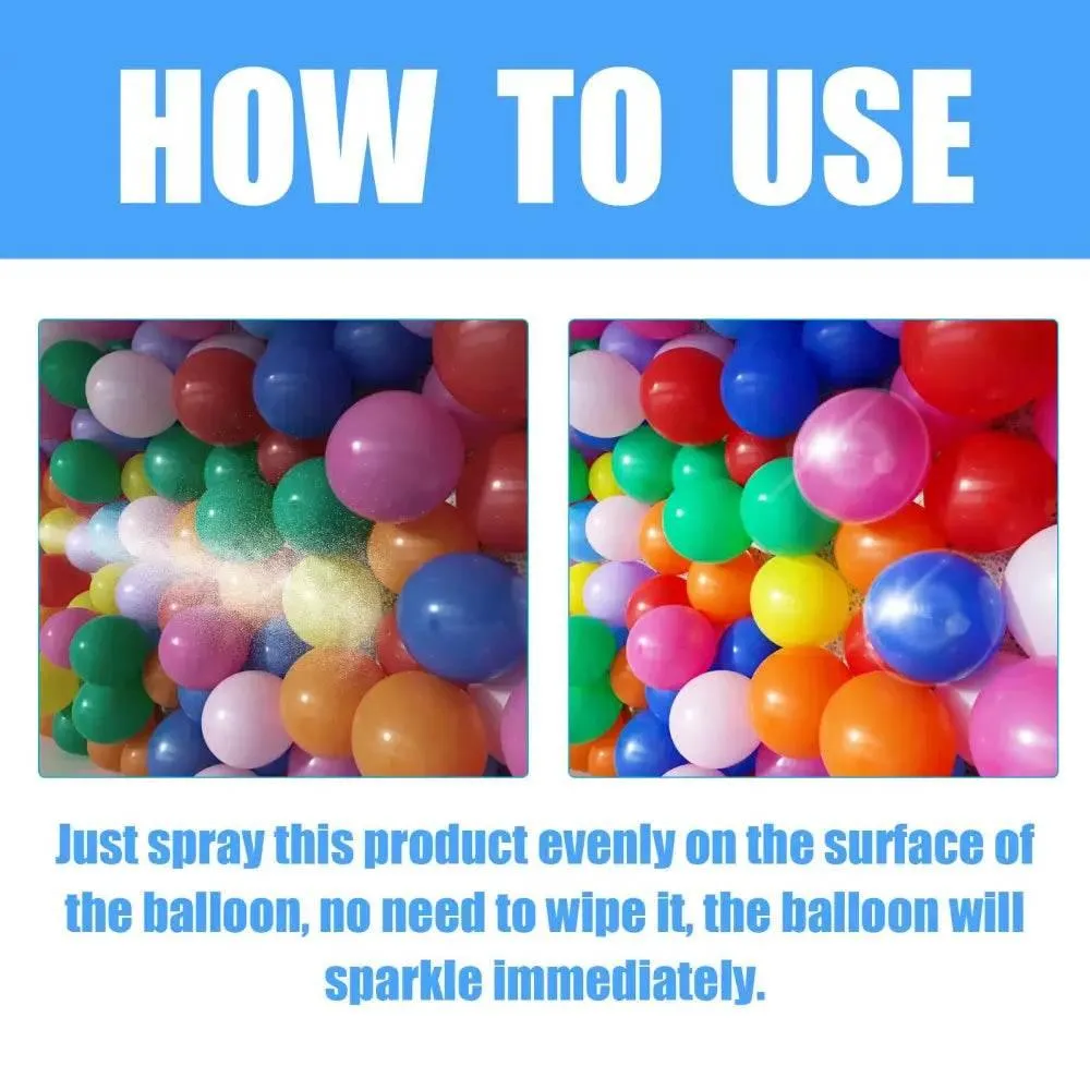 Balloon Shiny Spray for Long-Lasting Brightness