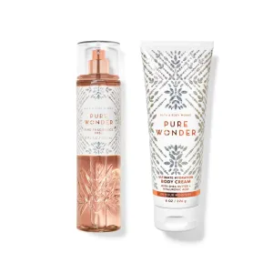 Bath & Body Pure Wonder Gift Set - Fine Fragrance Body Mist Spray & Ultimate Hydration Body Cream, Full Size, 8 oz. each (Packaging Styles May Vary)