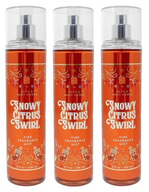 Bath & Body Works Snowy Citrus Swirl - Pack of 3 - Fine Fragrance Mist