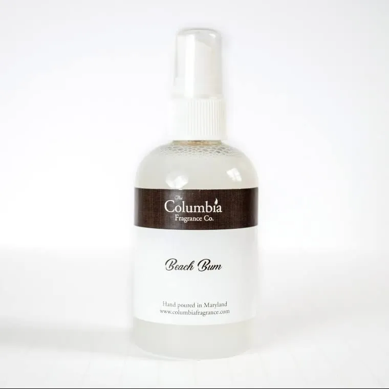 Beach Bum Fragrance Spray, set of two – Suntan Lotion & Ozone Scent – Coppertone-Inspired Summer Aroma – Long-Lasting Beachy Mist for Home, Car & Linens – Nostalgic Coastal Vacation Spray