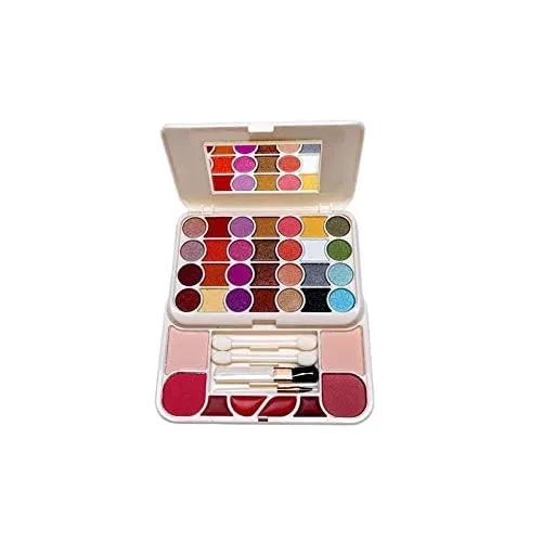 BEMT Professional All In One Makeup Palette Kit 28 Colors Eyeshadow Palette With, Blusher, Powder Cake and Lipgloss, Makeup Kit