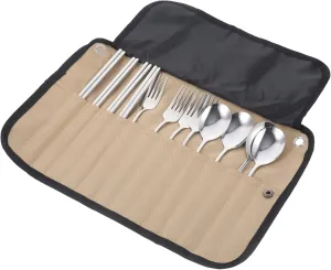BESPORTBLE 1 Set Portable Camping Cutlery Nylon Picnic Utensils Storage Organizer for Outdoor Dining Travel and Barbecues Compact for and Organization