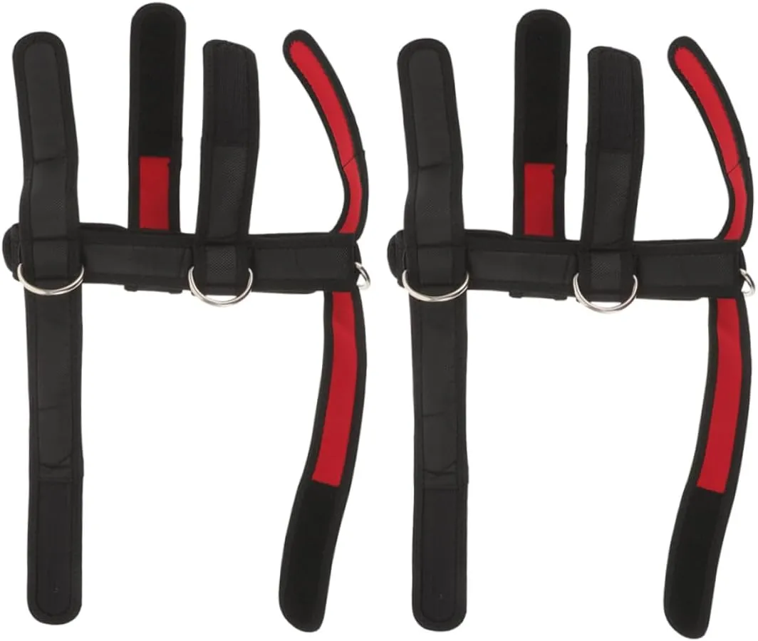 BESPORTBLE Head Harness for Neck Exercises 2pcs Neoprene Padded Neck Weight Harness for Effective Shoulder and Muscle Training