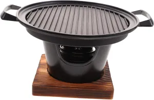 BESPORTBLE Portable Camping Grill Mini Bbq Stove Oil Collector Easy Cleaning Portable Charcoal Grill for Travel
